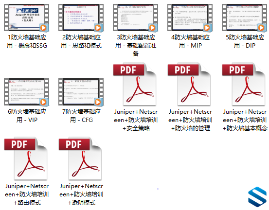联强国际JUNIPER认证 防火墙应用基础防火墙培训全套课程