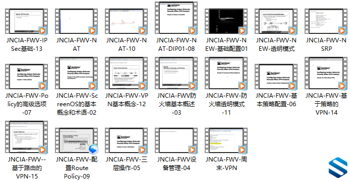 Juniper入门级课程 初级认证课程 JNCIA-FWV视频课程下载