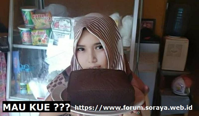 Jual kue bolu Ferani, kue donat Dhita, kue apem Soraya  cewek berjilbab