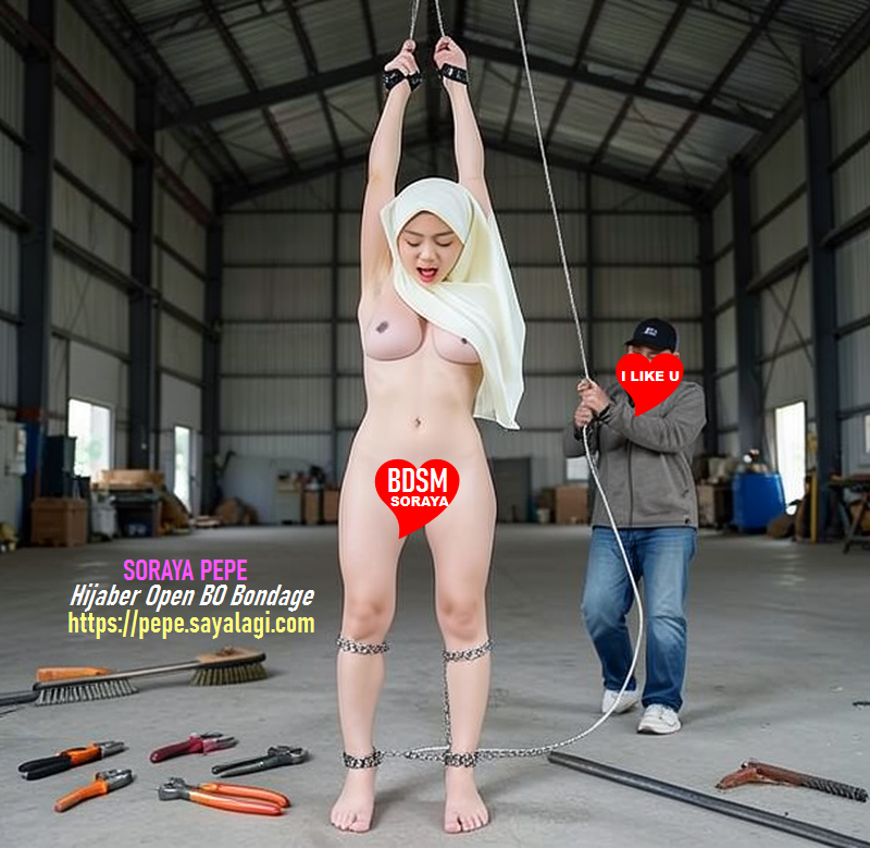 Photo Bondage Hijaber Soraya Pepe Bugil Digantung Tangan di Atas